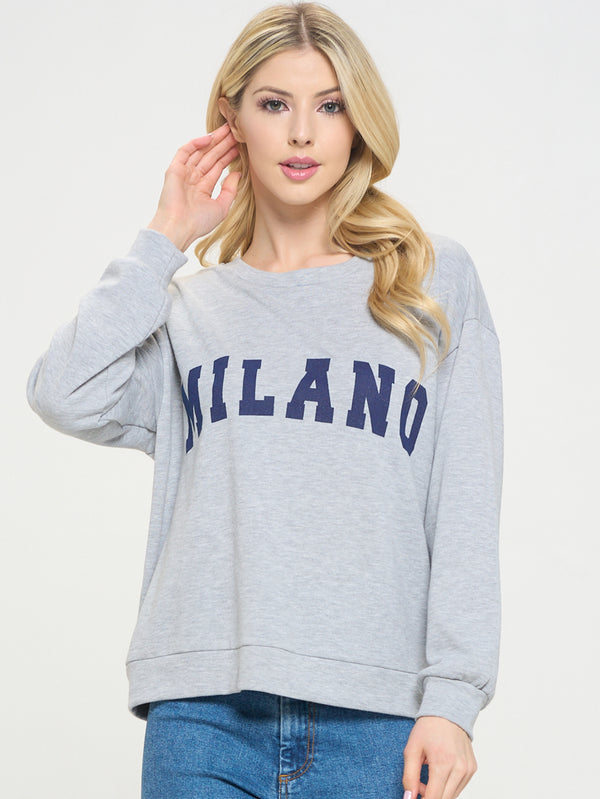 Heather Grey Milano Sweatshirt