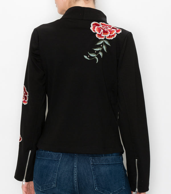 Floral Embroidered Jacket